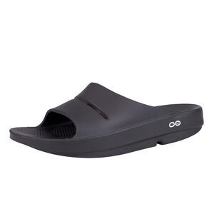 OOahh Recovery Slide, Black - Women’s Size 14, Men’s Size 12